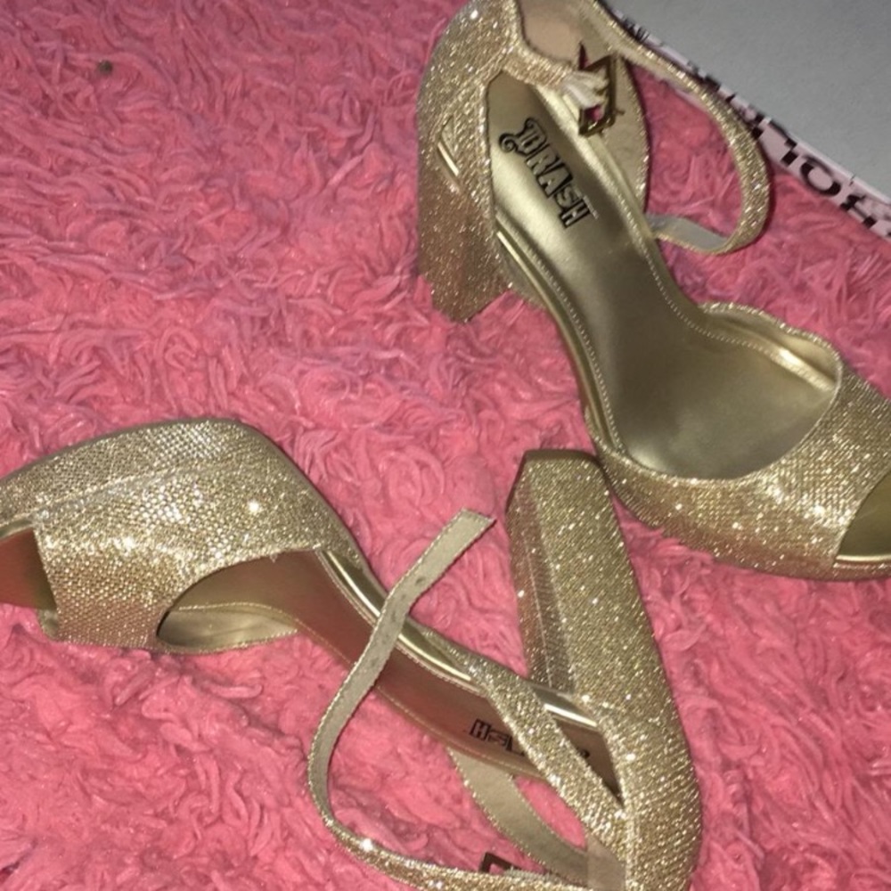Sparkly Gold Heels